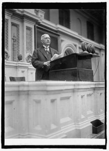 "Dr. Edwin Anderson Alderman of U. of Va. At Wilson memorial service, [12/15/24]" in National Photo Company Collection (LC-F81- 33599 [P&P]), Library of Congress Prints and Photographs Division Washington, D.C. 