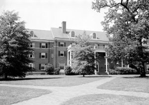"Alderman Residence Hall, 1937" in The Carolina Story: A Virtual Museum of University History, North Carolina Collection Photographic Archives, Wilson Library, UNC-Chapel Hill. Click on image to learn more. 