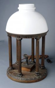 "Lamp in the shape of UNC's Old Well," in Carolina Keepsakes, North Carolina Collection, Wilson Library, UNC-Chapel Hill.
