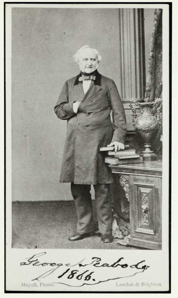 George Peabody in 1866. Courtesy of The Peabody Institute, Johns Hopkins University