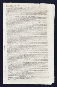 North Carolina Declaration of Rights 1788, Library of Congress
